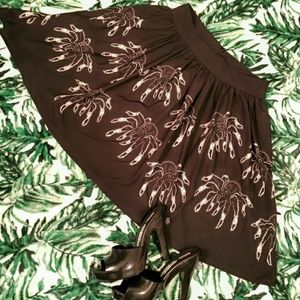 Sourpuss Spiders Skirt